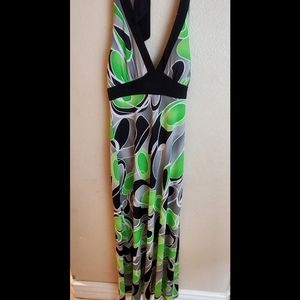 Alyn Paige Halter Tropical Summer Beach Dress